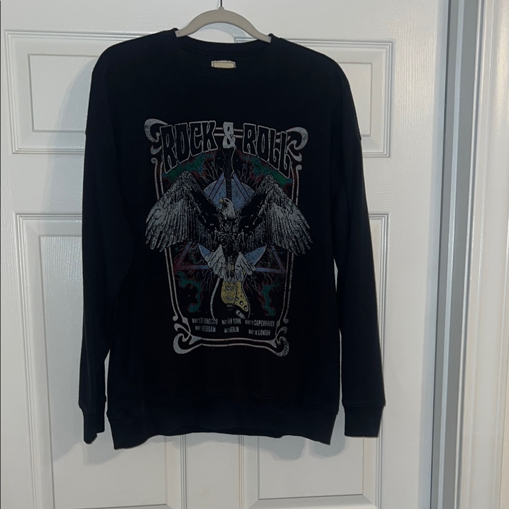 Women’s Black Graphic Sweater